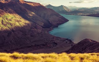 Картинка Трей Ратклифф, природа, воды, Горы, Новая Зеландия, пейзаж