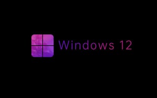 Картинка Windows 12, концептуальное искусство, черный
