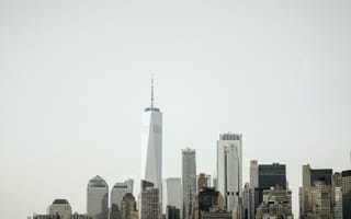 Картинка Нью-Йорк, город, Городской, Один Всемирный торговый центр, небоскреб
