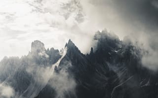 Картинка пейзаж, природа, Горы, Туман, Цены расширенных лицензий