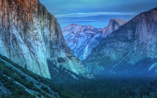 Картинка Трей Ратклифф, 4k, природа, Калифорния, Горы, лес