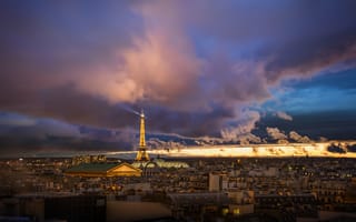 Картинка Трей Ратклифф, Эйфелева башня, город, Цены расширенных лицензий, Франция, 4k