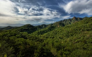 Картинка Трей Ратклифф, Горы, пейзаж, Деревьями, Китай, Цены расширенных лицензий, природа, небо