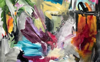 Картинка Jake Andrew, Абстрактные, Брызги краски, Холст, Художественное произведение, современное, традиционное искусство
