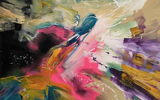 Картинка Jake Andrew, Абстрактные, Художественное произведение, Холст, традиционное искусство, современное, Брызги краски