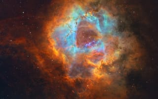 Картинка туманность, Rosette Nebula, Глубокий космос, Астрономический