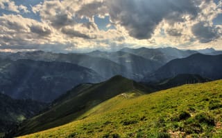 Картинка природа, облака, alps, austrian, горы, пейзаж