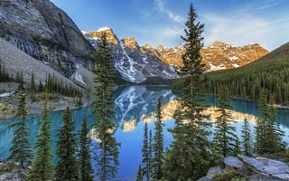 Картинка Moraine Lake, Canada, Alberta, Banff National Park
