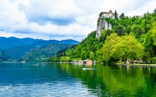 Картинка Бледское озеро, Словения, Блед