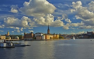 Картинка Gamla Stan, город, Стокгольм, Швеция