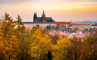 Картинка осень, Чехия, Прага