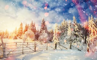 Картинка сугробы, снег, пейзаж