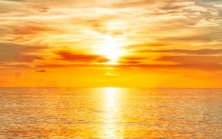Картинка восход солнца, море, природа, закат