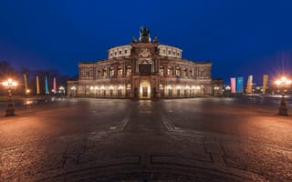 Картинка Опера Земпера, Дрезден, Германия