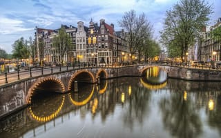 Обои Amsterdam, столица и крупнейший город Нидерландов, Нидерланды, панорама, Амстердам, Голландия, Расположен в провинции Северная Голландия
