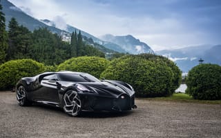 Обои Bugatti La Voiture Noire, 2019 машины, диски, автомобили, Бугатти