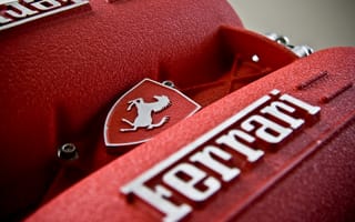 Картинка Ferrari, двигатель, логотип