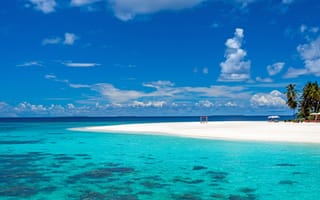 Картинка Мальдивы, пейзажи, остров