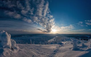 Картинка Зимние просторы Финляндии