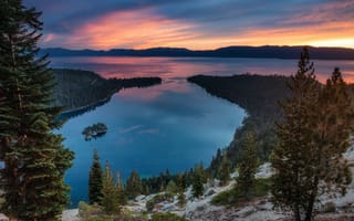 Картинка Изумрудный залив, озеро, Tahoe