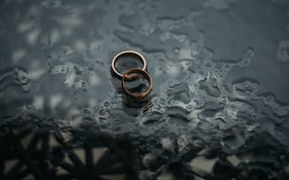 Картинка кольца, разное, свадебные, вода