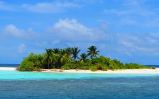 Обои прекрасный пляж, небо, море, океан, островок, лагуна, залив, бесплатные изображения, Мальдивы, остров, пейзажи, побережье, карибский бассейн, тропики, берег, архипелаг, пейзаж, природа, бухта