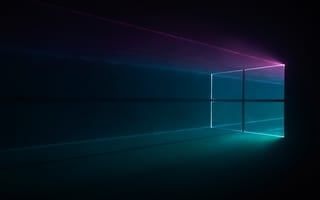 Картинка Windows 10, Windows, логотип, компьютер