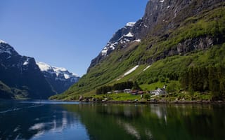 Обои Норвегия, природа, горы, фьорд, горы Норвегии