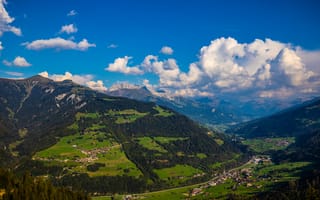 Обои горы облака, природа, горы, Швейцария, Швейцария Альпы, облака альпийские, Альпы, горы Швейцарии, облака