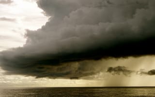 Картинка волна, атмосферное явление, зловещий, гроза, небо, океан, климат, гром, природа, горизонт, геологическое явление, облако, погода, атмосфера, ветровая волна, облачно, вода, шторм, пейзажи, облака, море