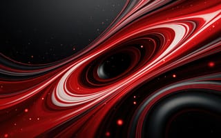 Картинка абстракция, красно-чёрная гамма, контраст, ИИ, белые акценты, энергия, спираль, HD, рабочий стол, воронка, вихревые линии, космический, футуризм, арт, цифровая графика, вихрь, красные линии, космическая тематика, динамика, художественный, современный стиль, 2k, 1920х1080, движение, эстетика, 16:9, разводы, 4k, визуализация, черный, глубина, потоки, 3D-эффект, минимализм, нейросеть, световые эффекты, графический дизайн