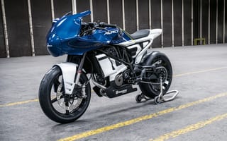 Картинка спортивный мотоцикл, мотоциклы, husqvarna vitpilen 701, синий