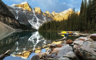 Картинка Moraine Lake, Alberta, Canada, Banff National Park