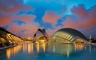 Картинка Город искусств и наук, Испания, Валенсия