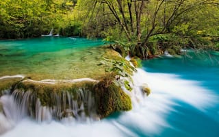 Картинка Национальный парк Плитвицкие озера, Хорватия, водопад