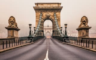 Картинка цепной мост, Венгрия, Будапешт