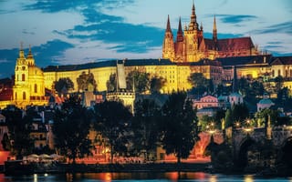 Картинка Прага, Чехия, Река Влтава