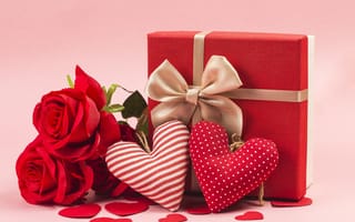 Картинка романтика, букет цветов, праздники, сердца, подарок к обоям, цветы