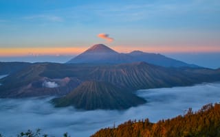 Картинка вулкан, пейзажи, бесплатные изображения, природа, Гора Бромо