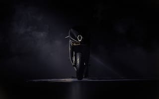 Картинка MV Agusta, мотоциклы, ночь, черный мотоцикл, тень