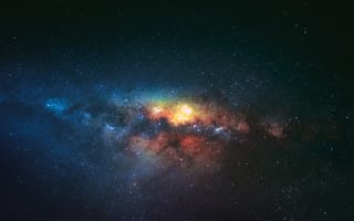 Картинка Digital Universe, ночь, звезды, небо, галактика, природа, космос, пейзажи