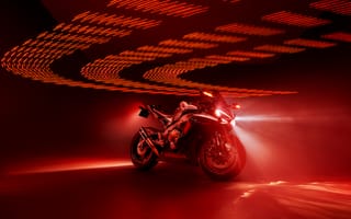 Картинка Honda, мотоциклы, темно, красный, минимализм