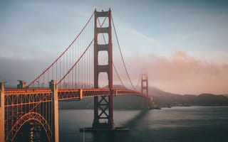 Картинка золотые ворота, мост, город, Калифорния, Сан-Франциско, 