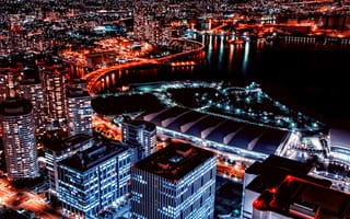 Картинка Yokohama, Япония, ночные города