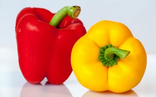 Картинка растение, фрукты, перец, жёлтый перец, овощ, наземное растение, цветущее растение, есть, желтый, паприка, пимьенто, еда, болгарский перец и перец чили, сладкий перец, красный, продукт, 