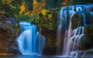 Картинка Lower Lewis River Falls, Columbia River, осень