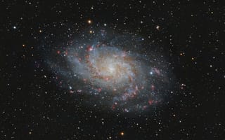Картинка галактика, космос, скопление звезд, спиральная галактика