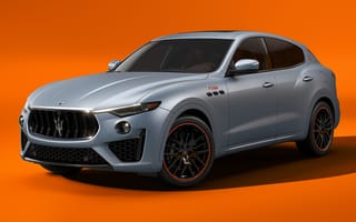 Картинка Maserati, maserati levante ftributo, машины, 2022, оранжевый, серая машина