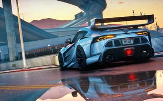 Картинка Toyota Supra, игры 2021, игры, машина, вид сзади