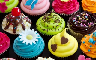 Картинка кексы с обоями, шоколад, еда, бесплатные изображения, симпатичный дизайн, сладости, десерты